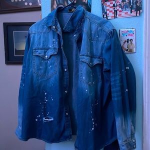 Denim light jacket women size M